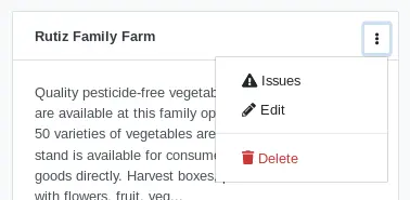 the site context menu the site context menu